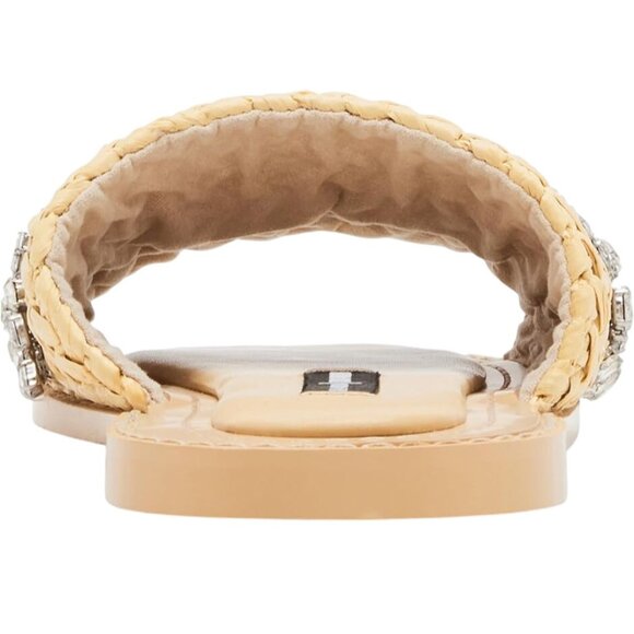 Jessica Rich Womens Woven Embellished Slide Sandals - Picture 5 of 6